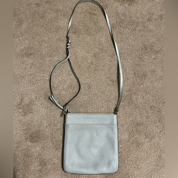 Coach Crossbody Purse Signature Leather Lite Blue Adjustable Shoulder Strap - Picture 1 of 2